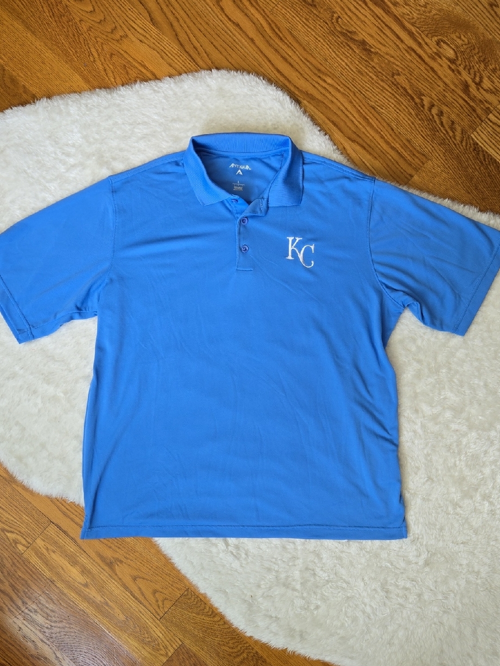 Antigua KC Royals Polo, Mens Size Large